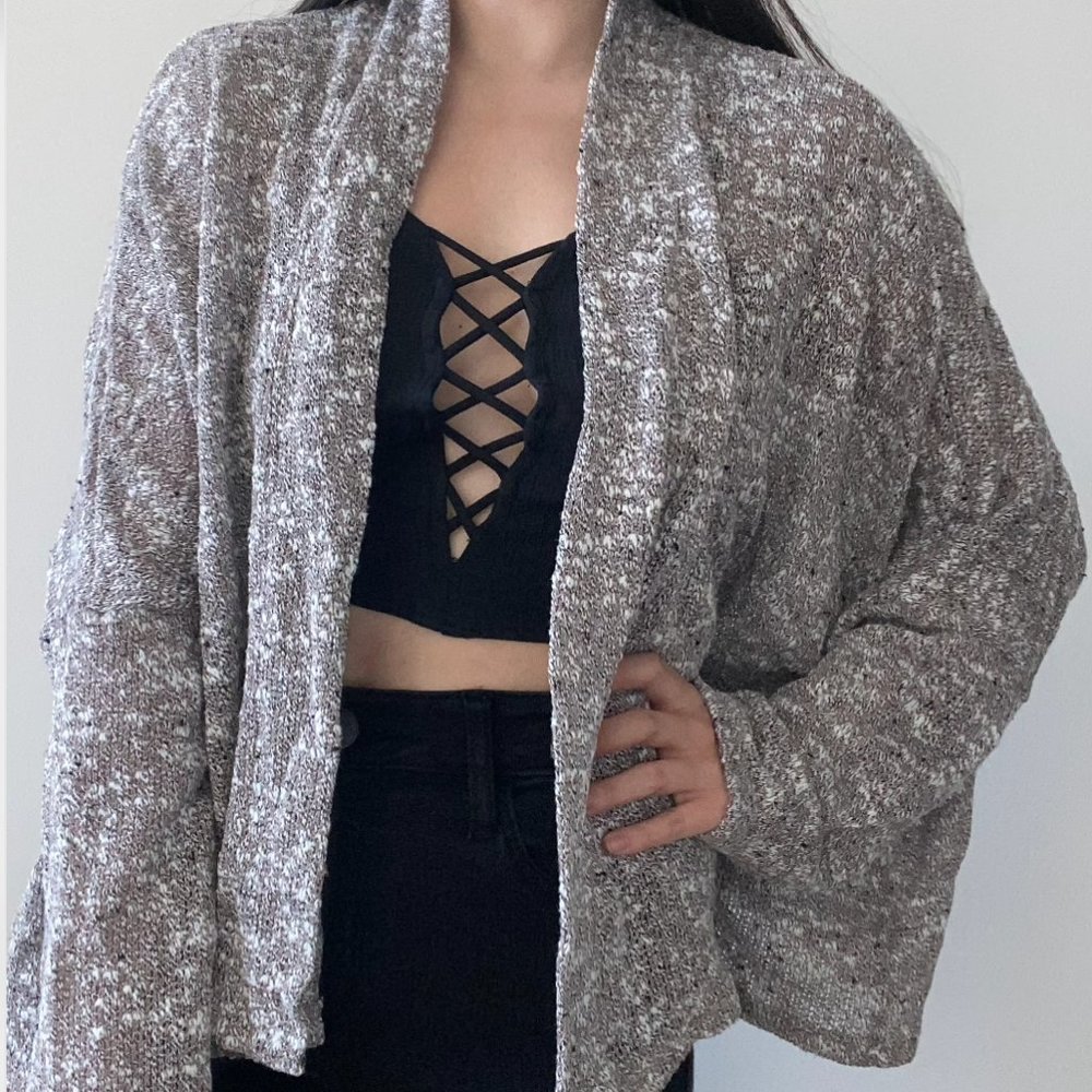 [NWT] Urban Outfitters Brown/Grey/White Cardigan